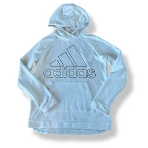[Adidas] White Logo Hoodie